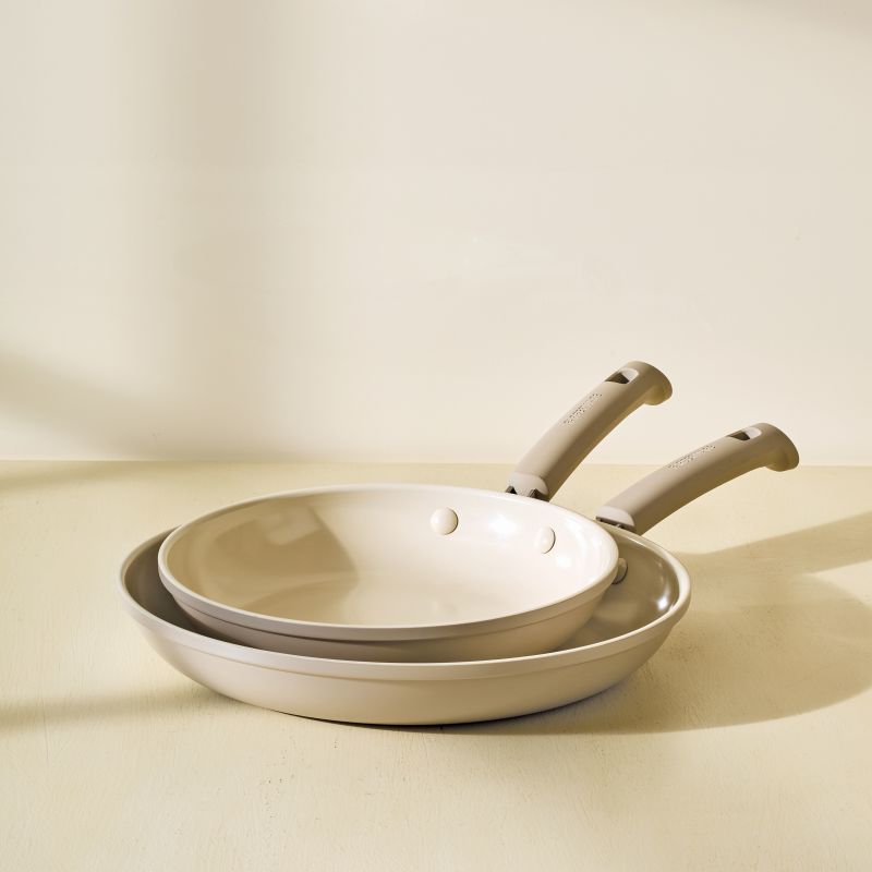2-Piece Ceramic Induction Frying Pan Set