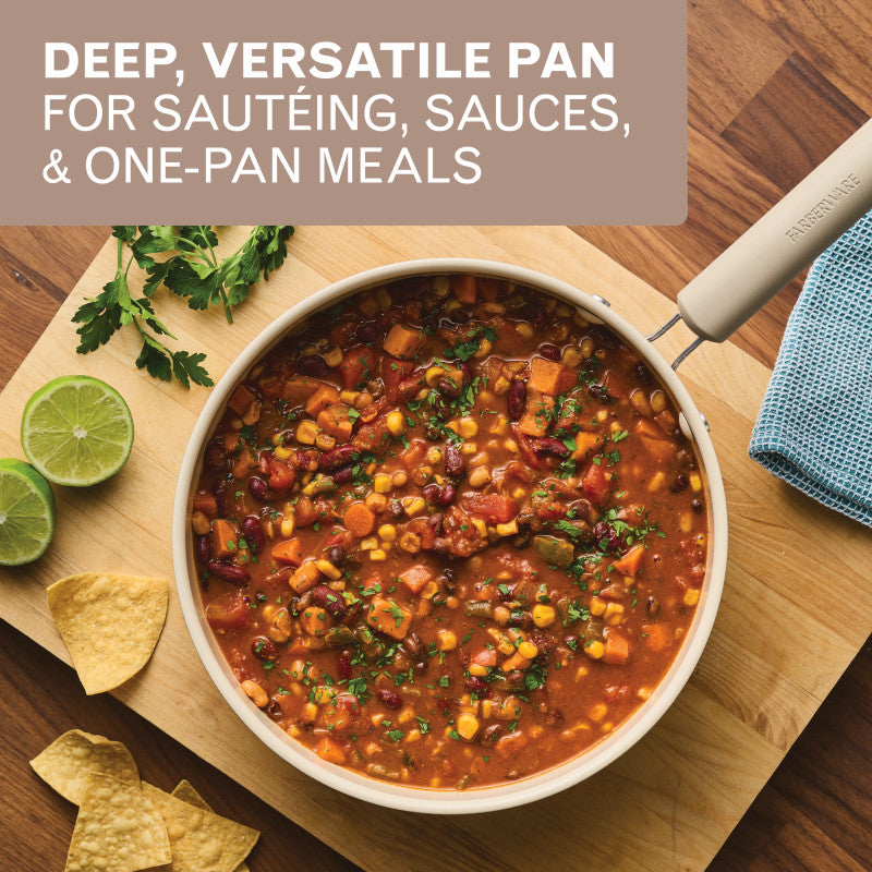 3.5-Quart Ceramic Induction Chef's Pan