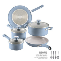 12-Piece Ceramic Plus Induction Cookware Set