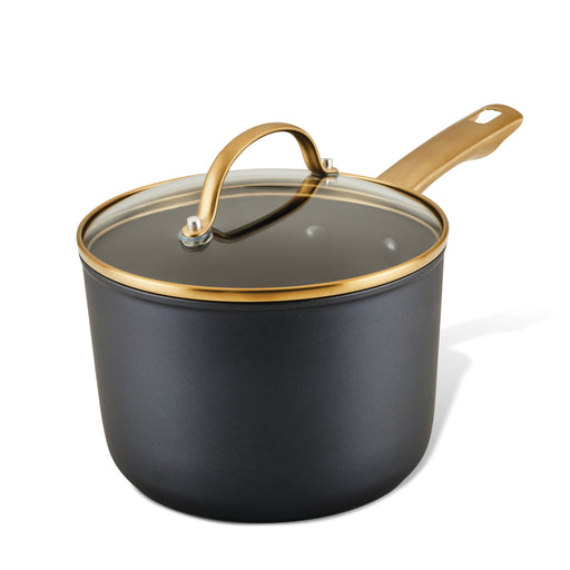 3-Quart Ceramic Nonstick Saucepan with Lid - Primary