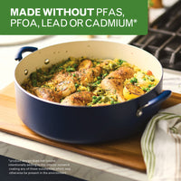 14-Inch Ceramic Nonstick Family Pan with Lid