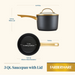 3-Quart Ceramic Nonstick Saucepan with Lid - Thumbnail - 24995094462516