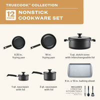 12-Piece Nonstick Cookware Set