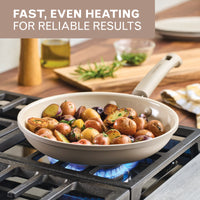 10-Inch Ceramic Nonstick Frying Pan - Taupe