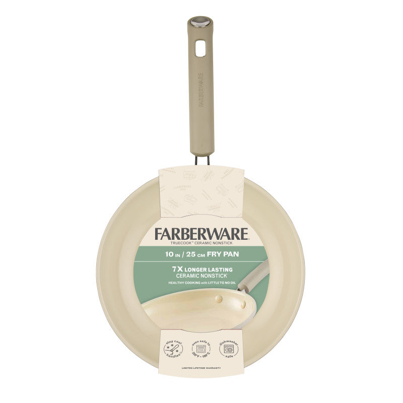10-Inch Ceramic Nonstick Frying Pan - Taupe