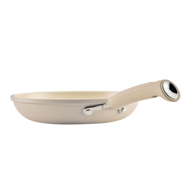 12-Piece Ceramic Nonstick Cookware Set - Taupe