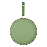 12.25-Inch Ceramic Nonstick Frying Pan - Olive Green
