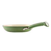 12-Piece Ceramic Nonstick Cookware Set - Olive Green