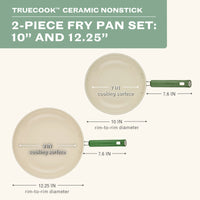2-Piece Ceramic Nonstick Frying Pan Set