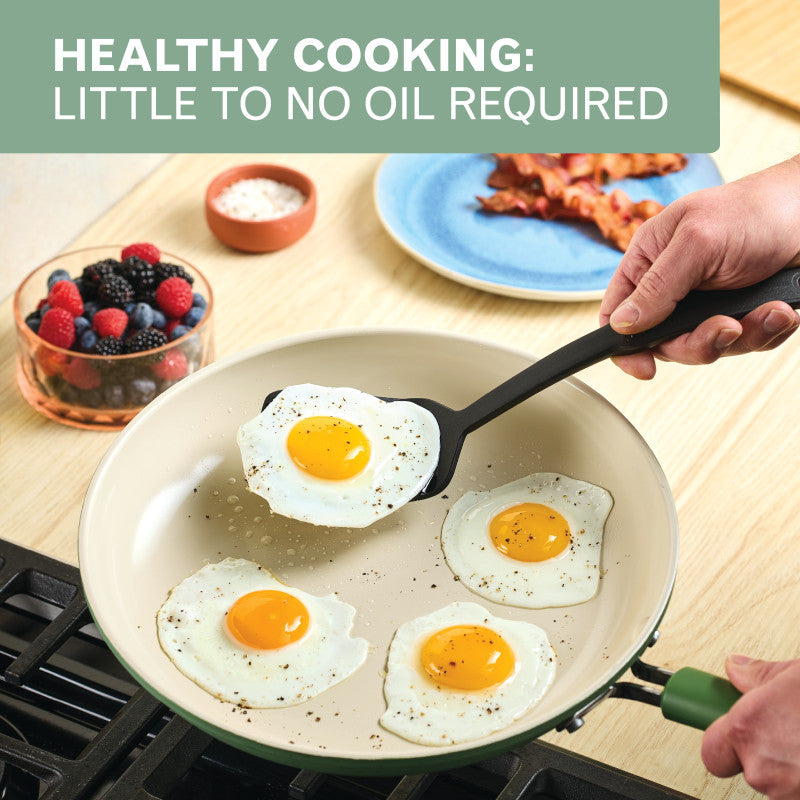 2-Piece Ceramic Nonstick Frying Pan Set