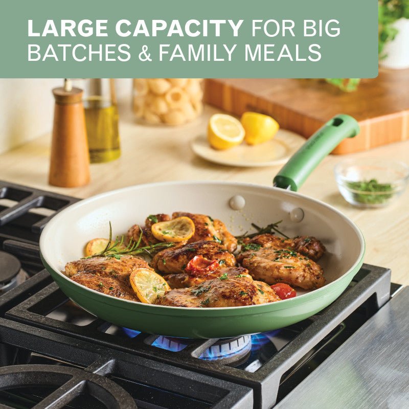 2-Piece Ceramic Nonstick Frying Pan Set