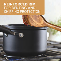 3-Quart Nonstick Straining Saucepan with Lid