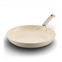 12.25-Inch Ceramic Nonstick Frying Pan - Taupe