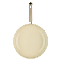 12.25-Inch Ceramic Nonstick Frying Pan - Taupe
