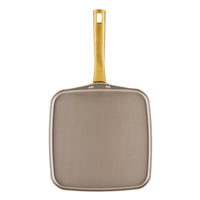 11-Inch Square Griddle Pan, Champagne, shown from above.