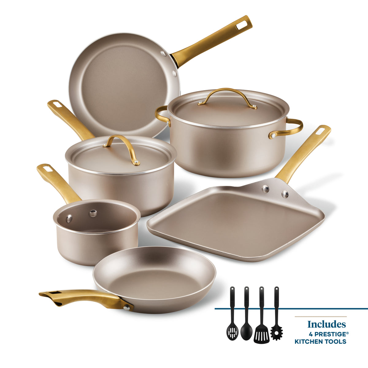 Radiant Nonstick 12-Piece Cookware Set — Farberware Cookware