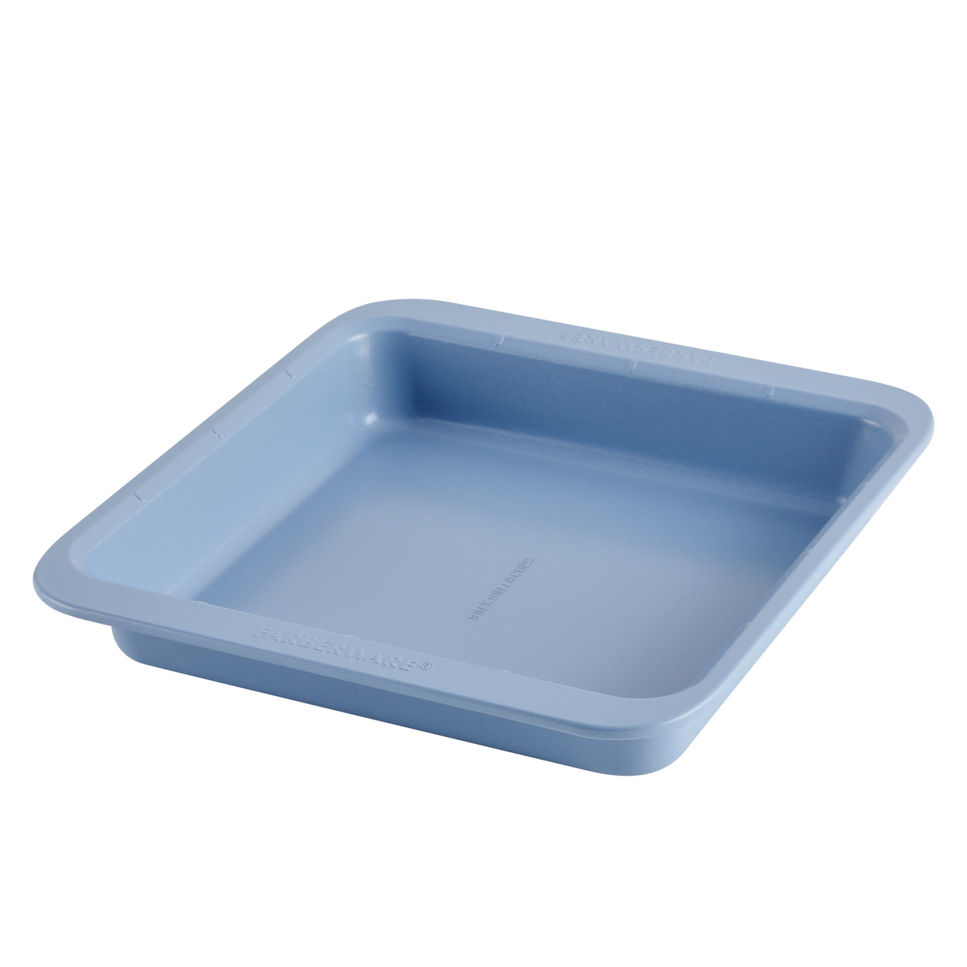 Enjoy effortless cleanup with the 9-Inch Square Nonstick Cake Pan, featuring a durable heavy-duty steel construction and raised edges. Plus, it's dishwasher safe for added convenience.