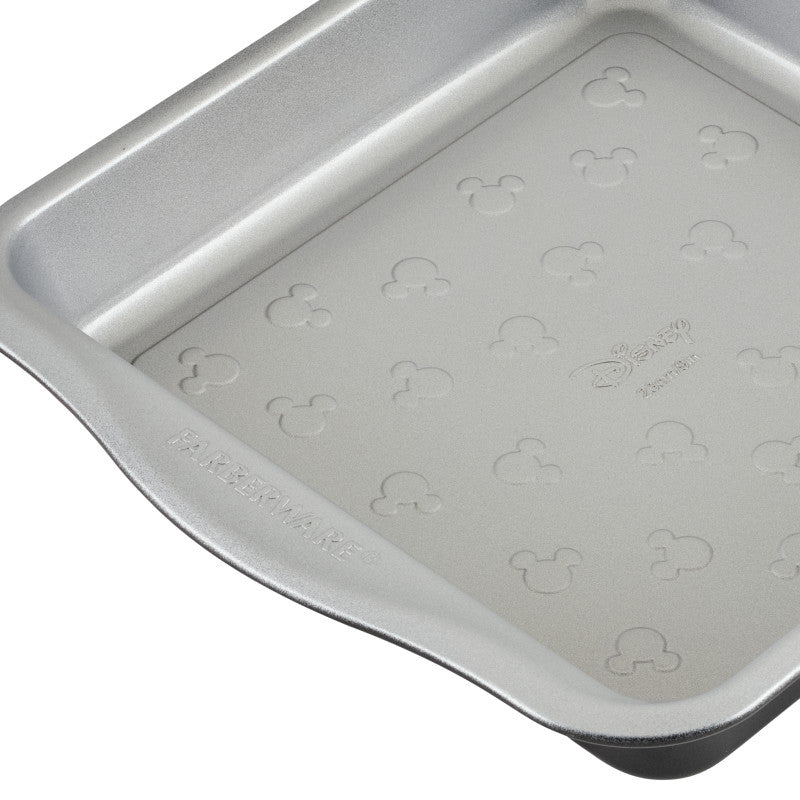 6-Piece Bakeware Set with Mickey Mouse head shapes for Disney fans.