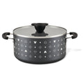 5.5-Quart Monochrome Ceramic Nonstick Stockpot with Lid