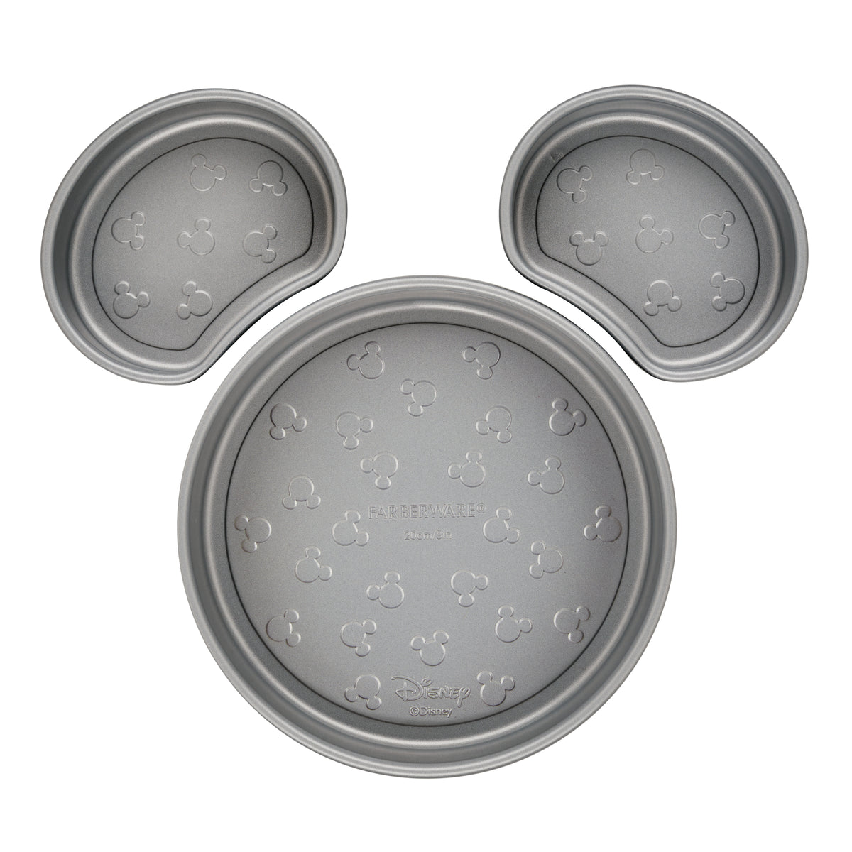 3-Piece Nonstick Mickey Head Cake Pan Set — Farberware Cookware