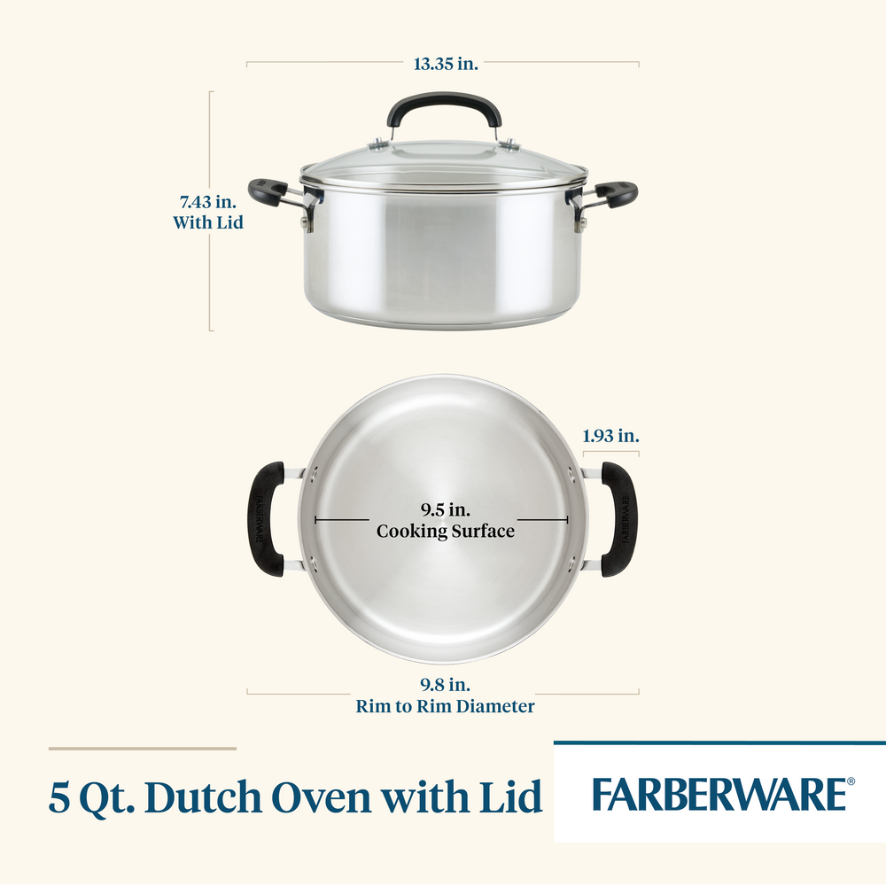 5-Quart Stainless Steel Dutch Oven - 24971118313524