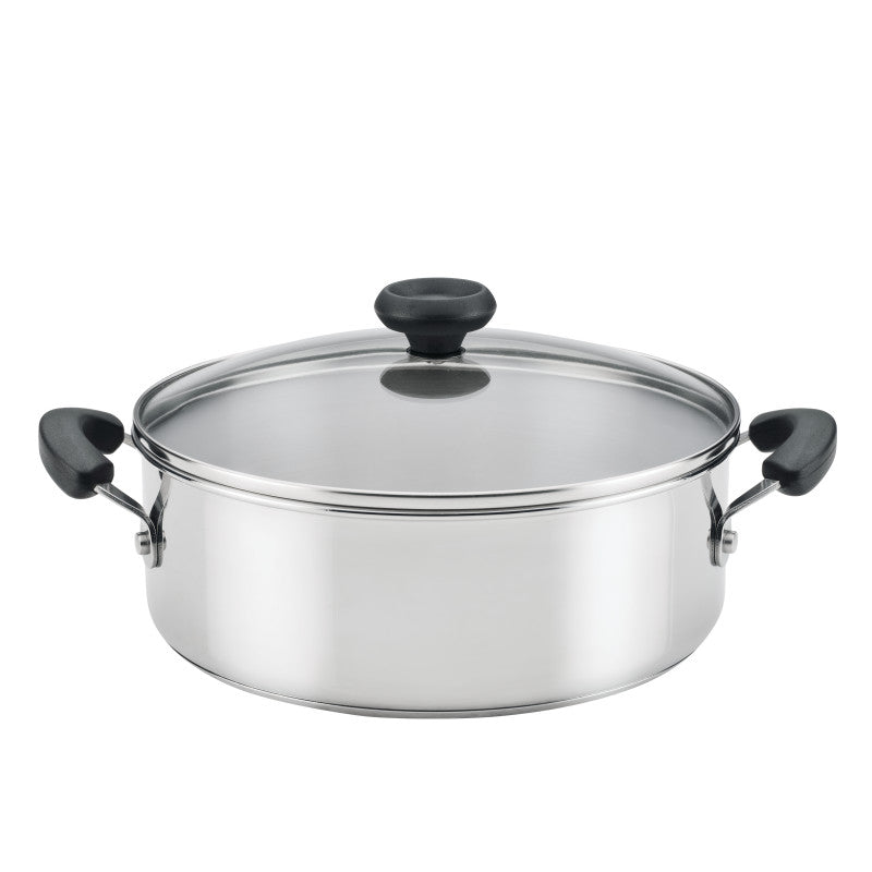 4-Quart Dutch Oven with Lid offers even heating and reliable cookware.