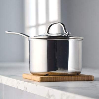 Stainless Steel 3-Quart Saucepan with Lid