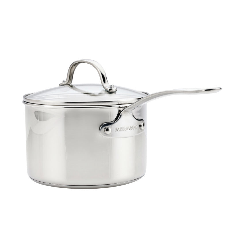 Stainless Steel 3-Quart Saucepan with Lid - 