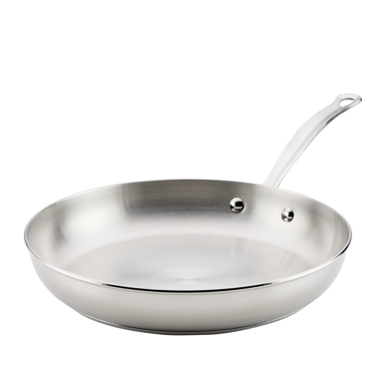 Stainless Steel 12.25-Inch Frying Pan for modern kitchen cookware needs.