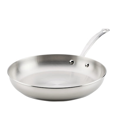 Stainless Steel 12.25-Inch Frying Pan