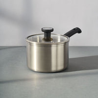 3-Quart Stainless Steel Induction Saucepan with Lid
