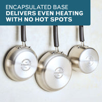 3-Quart Stainless Steel Induction Saucepan with Lid
