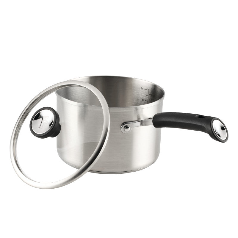 3-Quart Stainless Steel Induction Saucepan with Lid