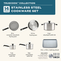 14-Piece Stainless Steel Induction Cookware Set