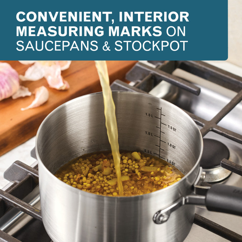 14-Piece Stainless Steel Induction Cookware Set