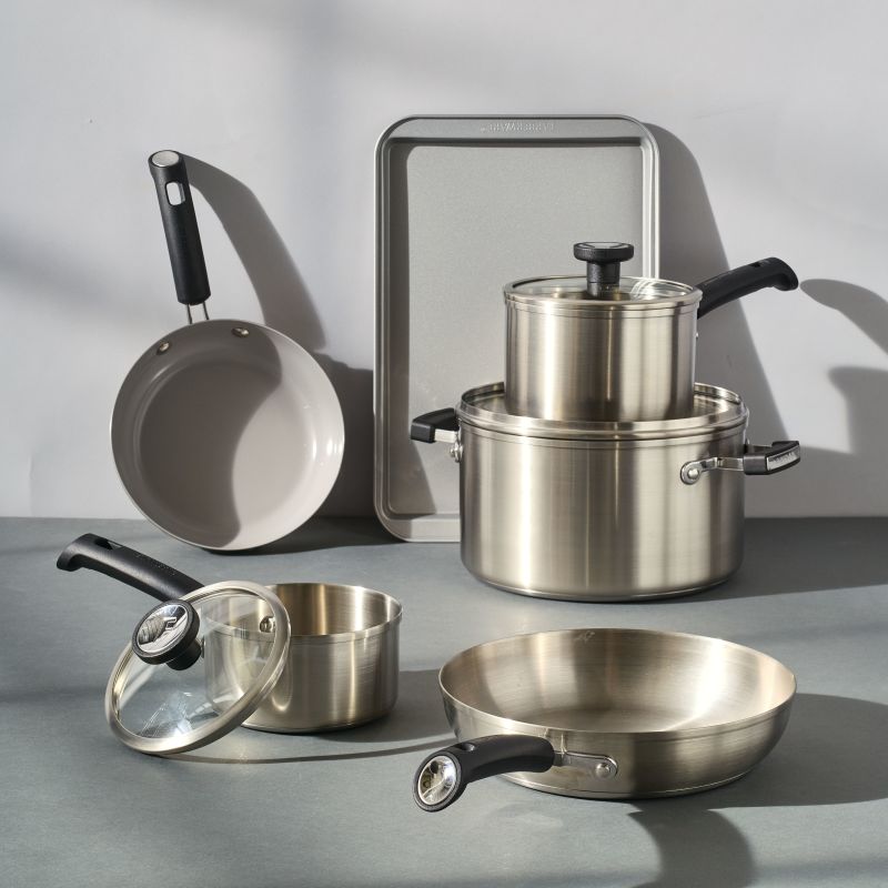 14-Piece Stainless Steel Induction Cookware Set