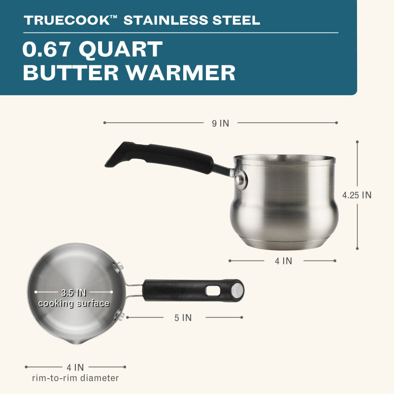 0.67-Quart Stainless Steel Induction Butter Warmer