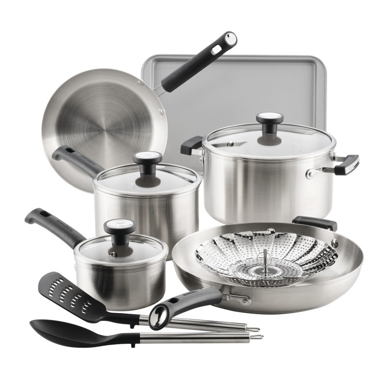 12-Piece Stainless Steel Induction Cookware Set