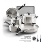 12-Piece Stainless Steel Induction Cookware Set