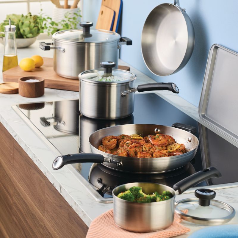 Farberware Stainless Steel 12-Piece Cookware Set