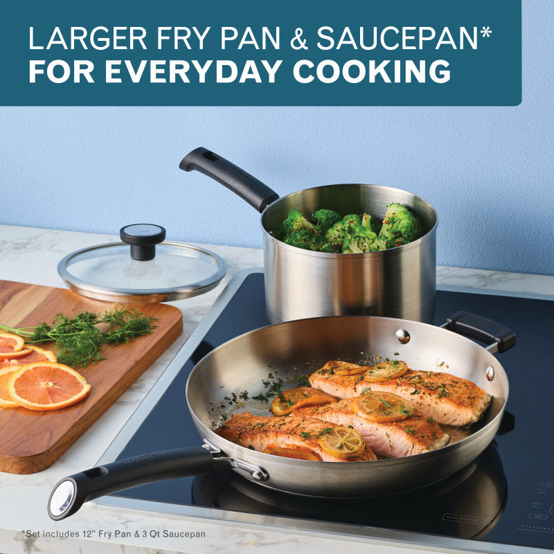 12-Piece Stainless Steel Induction Cookware Set