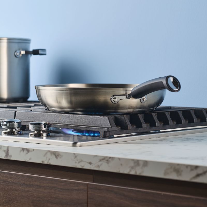 12-Inch Stainless Steel Frying Pan