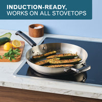 12-Inch Stainless Steel Frying Pan