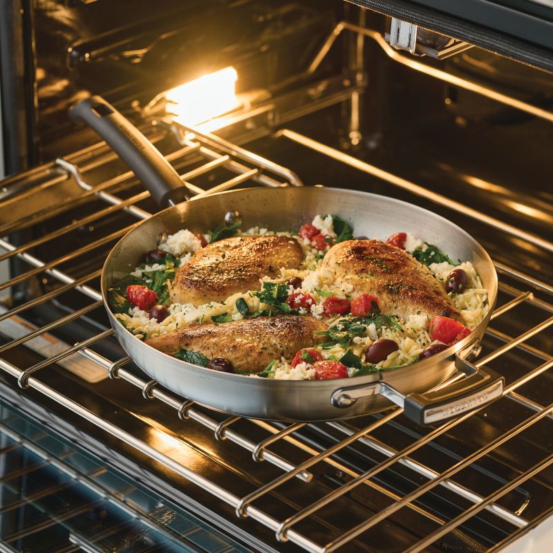 12-Inch Stainless Steel Frying Pan