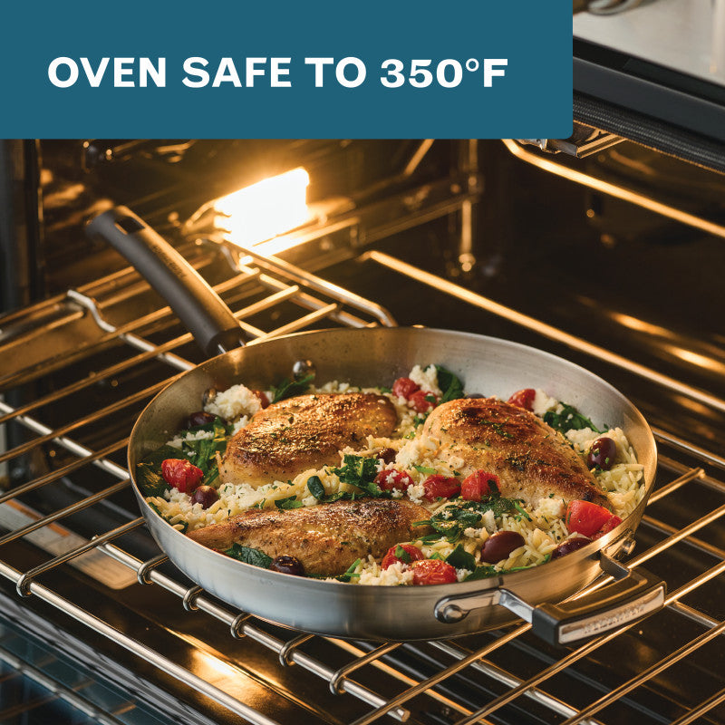 12-Inch Stainless Steel Frying Pan