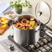 8-Quart Stainless Steel Induction Stockpot with Lid