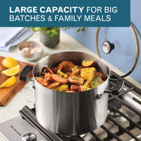 8-Quart Stainless Steel Induction Stockpot with Lid