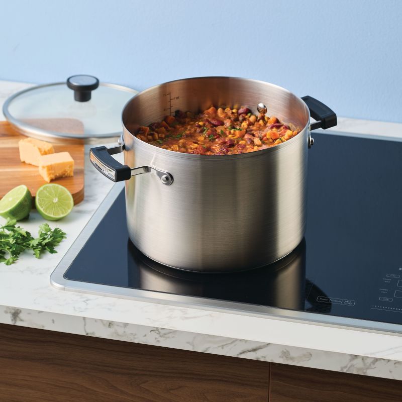 8-Quart Stainless Steel Induction Stockpot with Lid