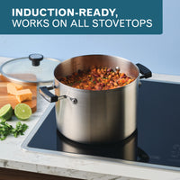 8-Quart Stainless Steel Induction Stockpot with Lid