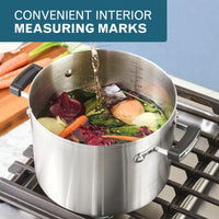 8-Quart Stainless Steel Induction Stockpot with Lid